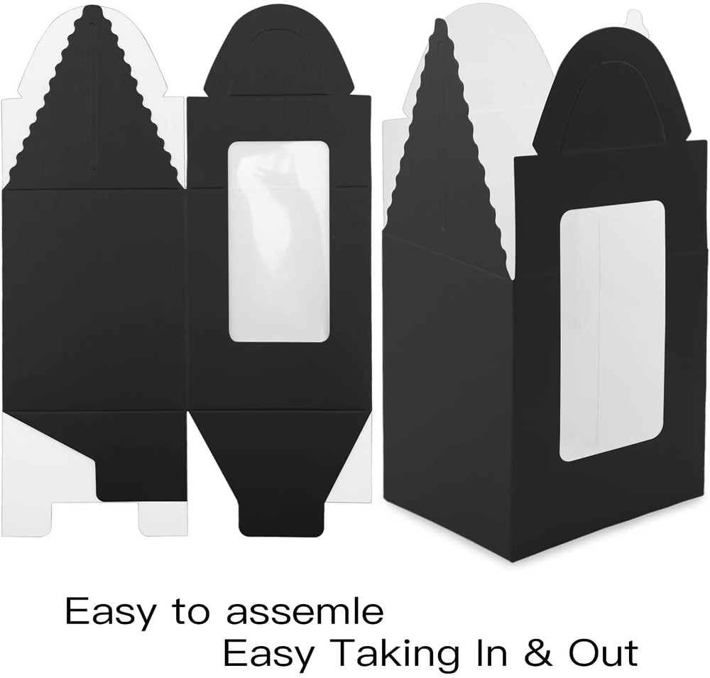 30 Pack Portable Cupcake Boxes Individual Cupcake Containers with Handle