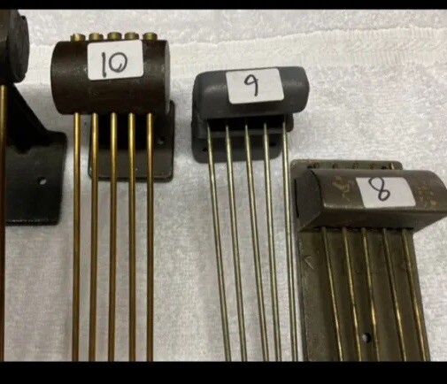 Clock Chime Rods, 5 Rods On Each Piece. Sold Separately