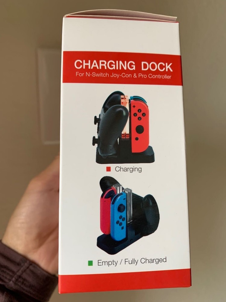 Dobe Charging Dock For N-Switch Joy-Con & Pro Controller. New.