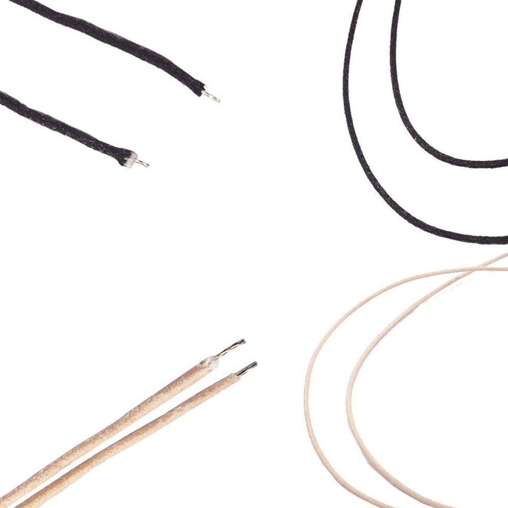 Black And White Single-core Copper Wire 1 Meter 2 Sets GU403