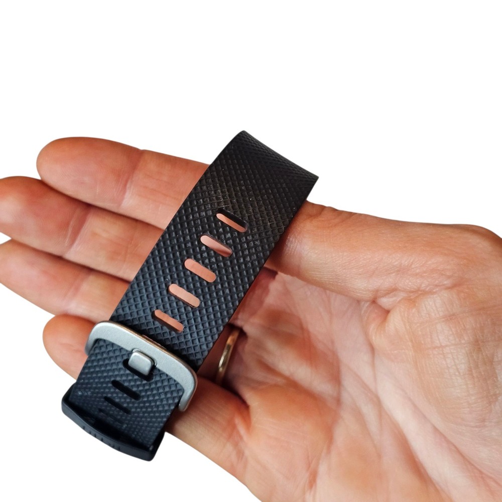 Fitbit Charge HR Wireless Activity Wristband - Size Large - Black UNTESTED