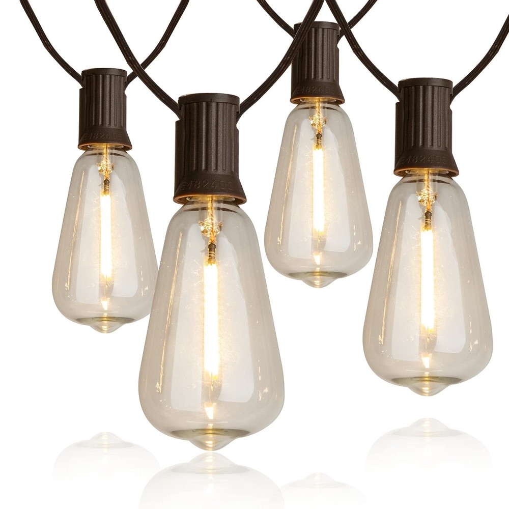 Vanthylit Outdoor String Lights, 15 FT Patio String Lights with LED Filament ...