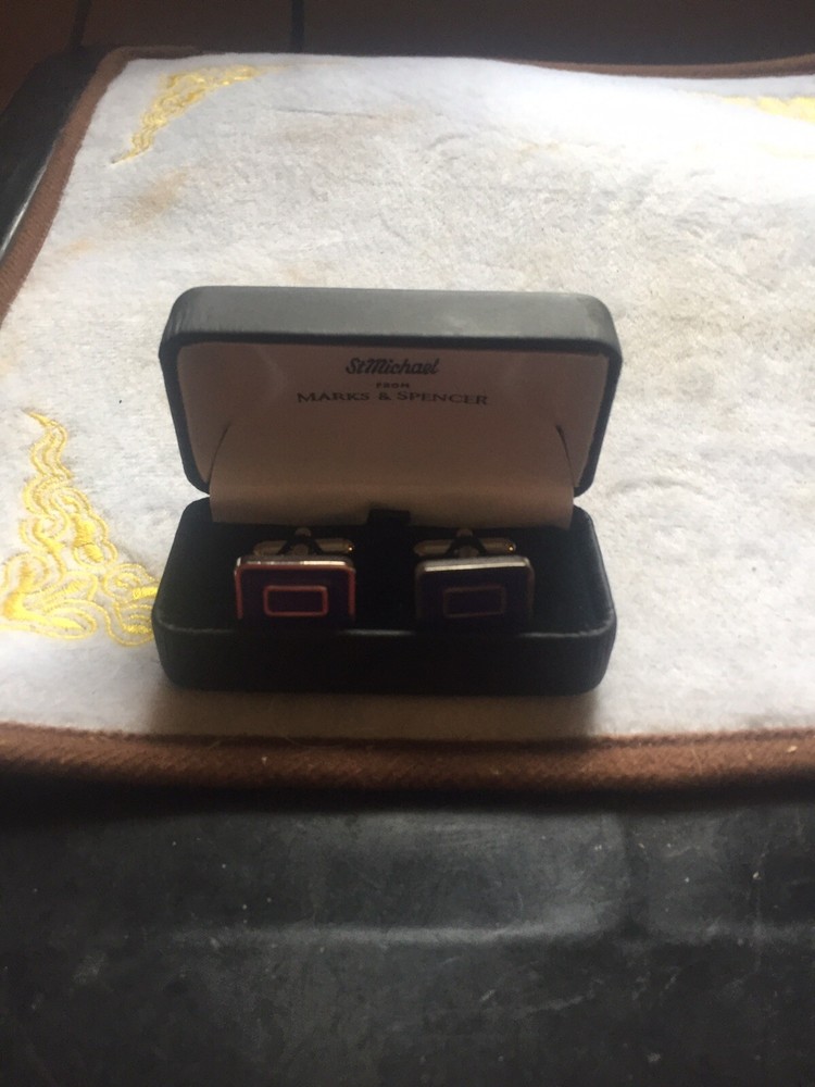 Marks And Spencer Art Deco Design Cufflinks