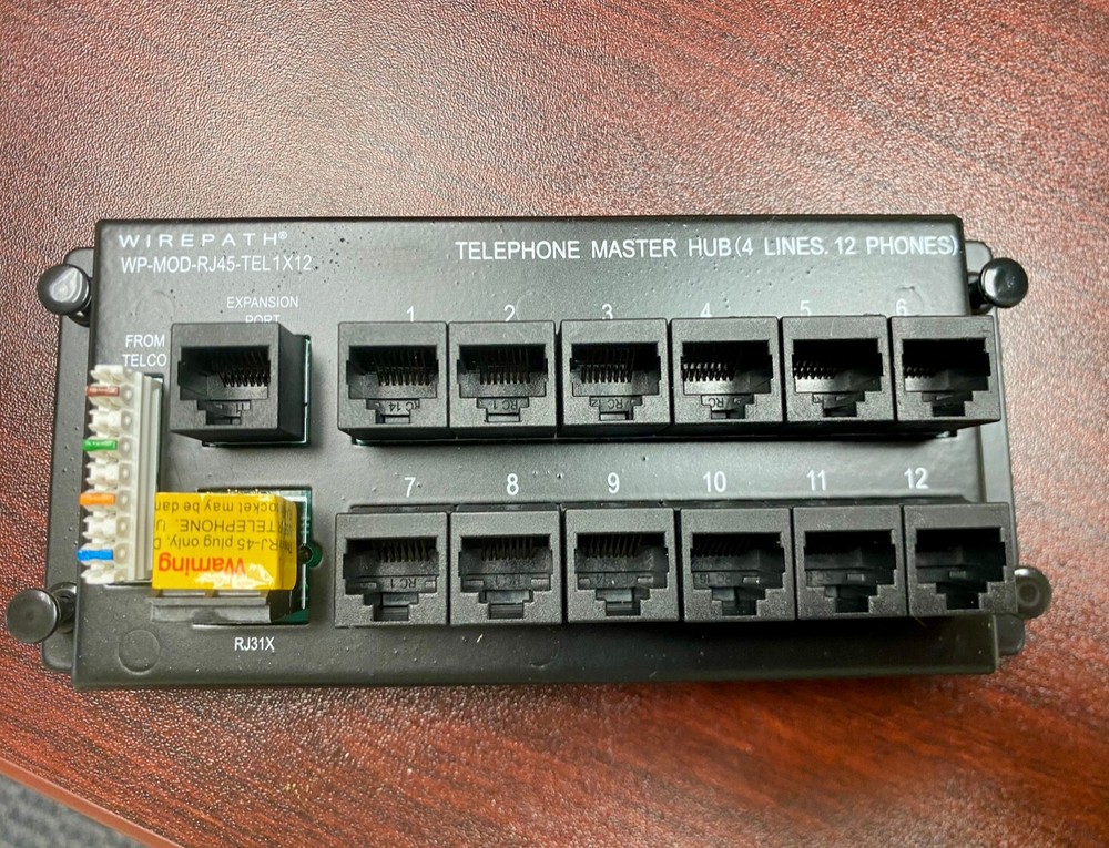 Wirepath WP-MOD-RJ45-TEL1X12 1x12 Telephone Module