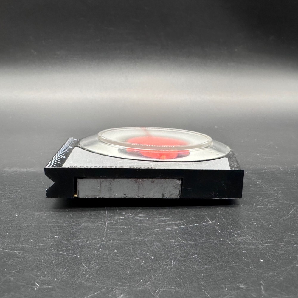 Vintage Magnetic Base Dial Gauge Angle Finder Protractor Conversion Chart Ruler