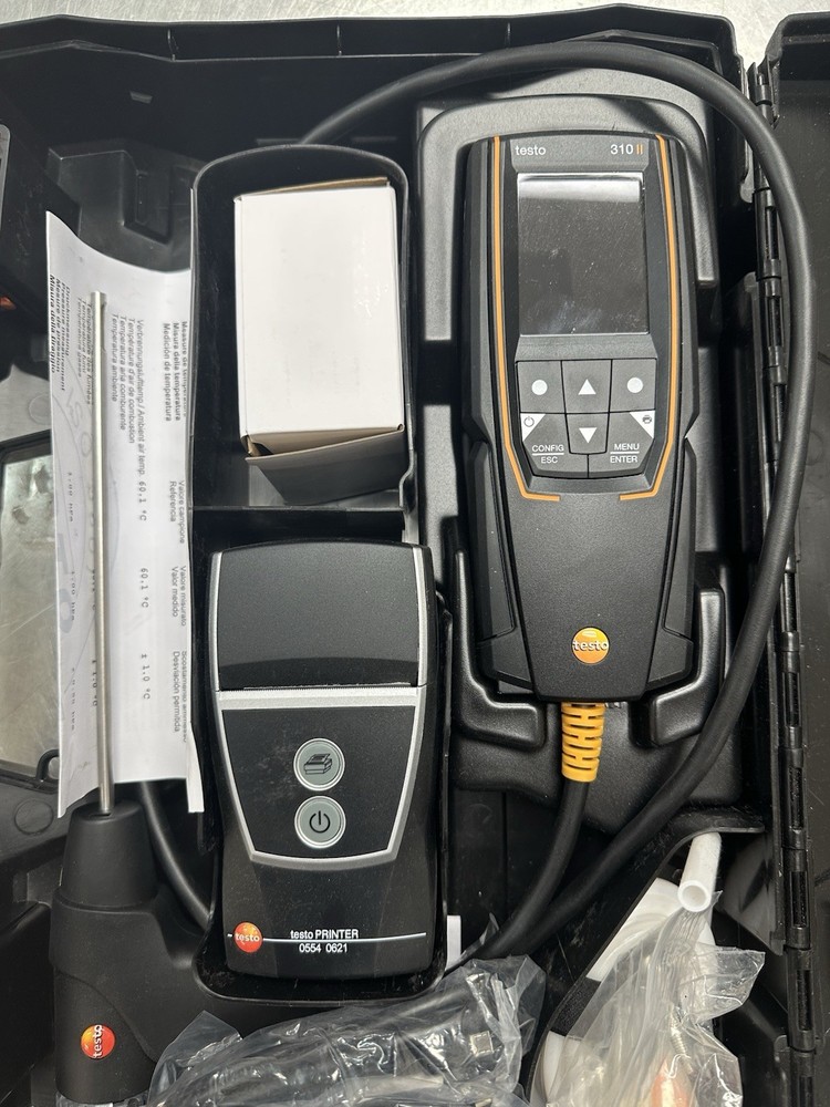 Testo 310 II Residential Combustion Analyzer Kit W/ Printer