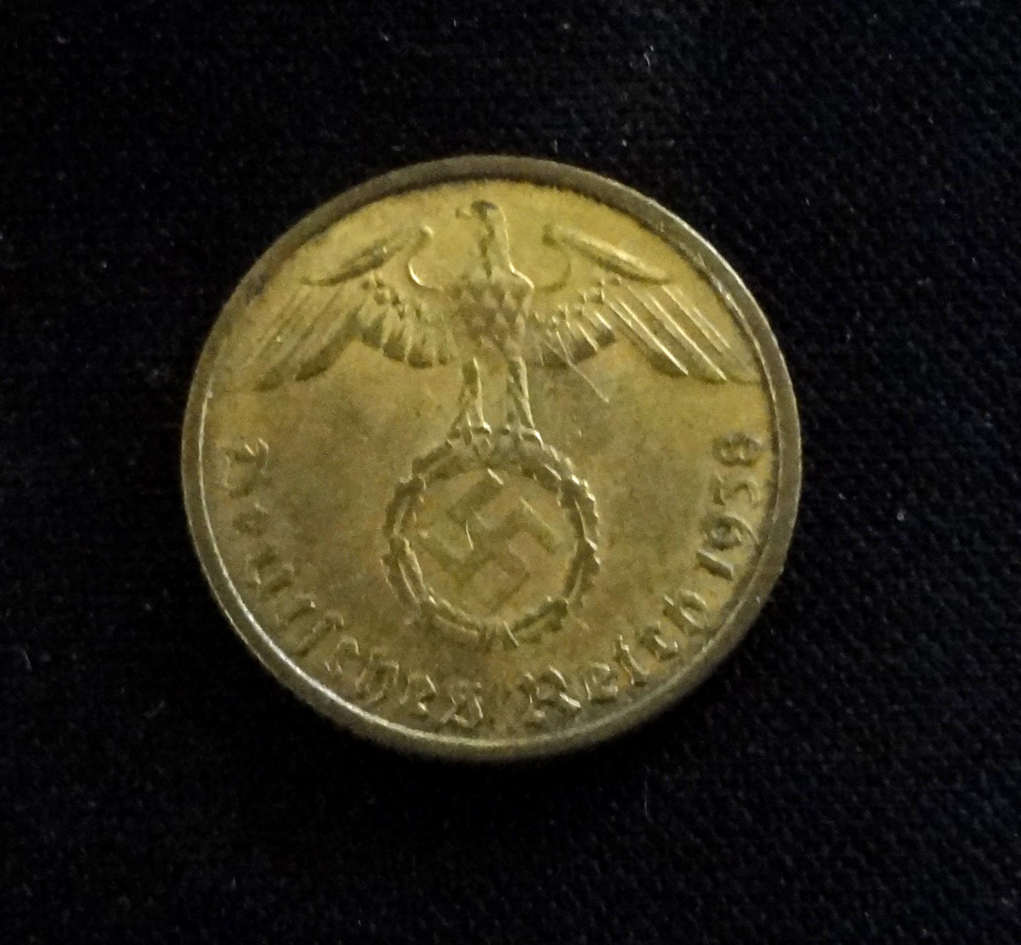 WWII German Third Reich Nazi Coin 1938-G 5 Reichspfennig