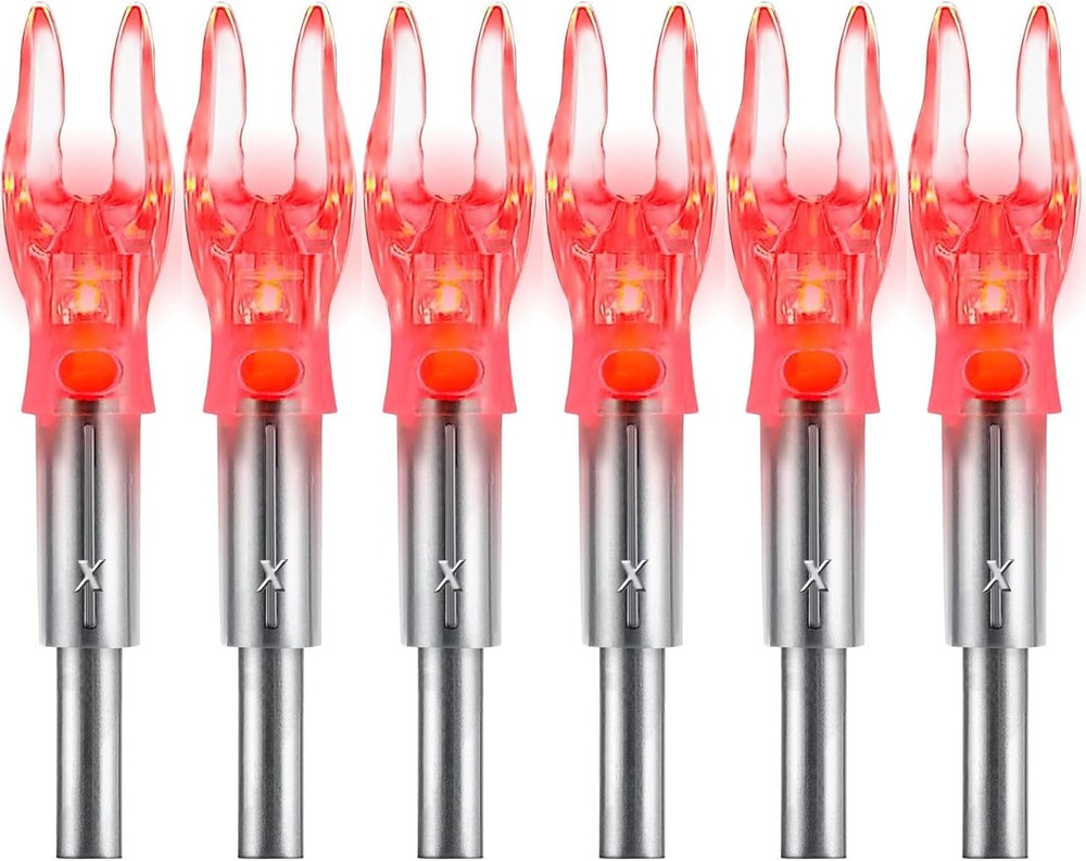 LED Arrow Nocks Lighted 6 PCS Universal with Tool