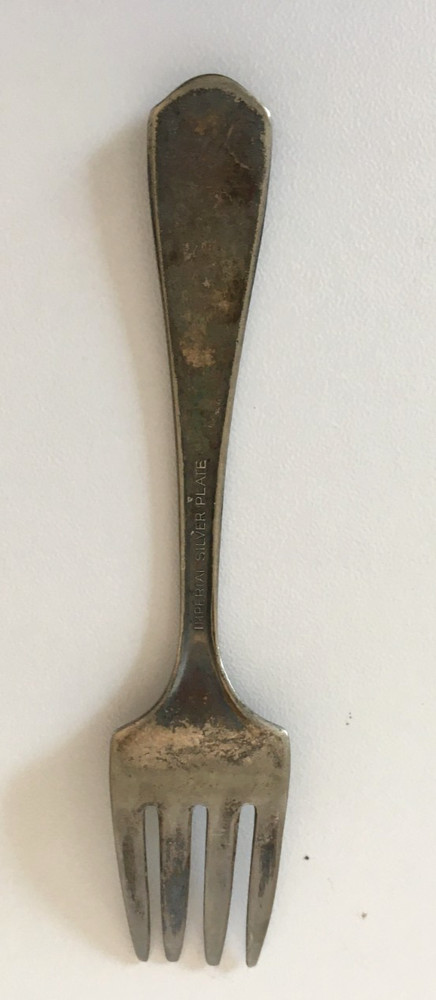 Vintage Imperial Silver Plate Baby Fork Silverplated