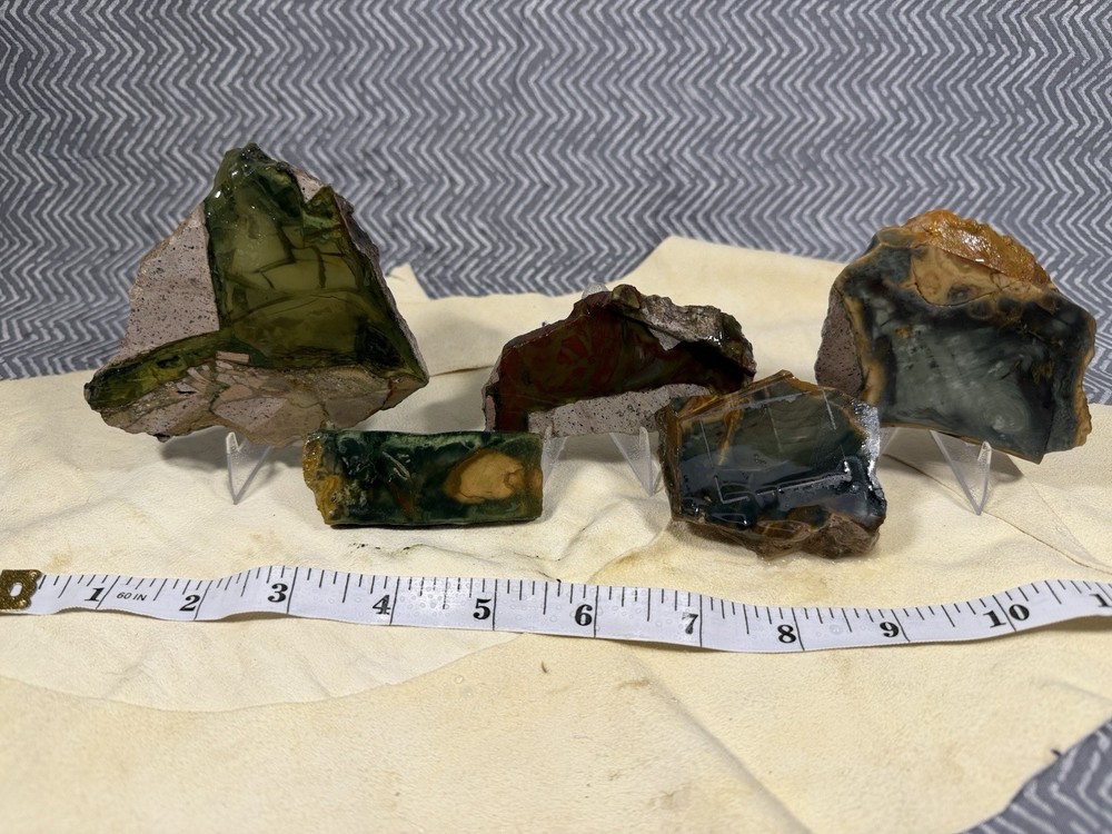 Morrisonite Jasper slabs 5 Pcs, Lot #132