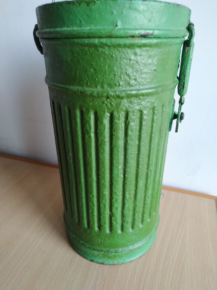 Оригинальный немецкий контейнер противогаз Вермахт танк WW2 газбак