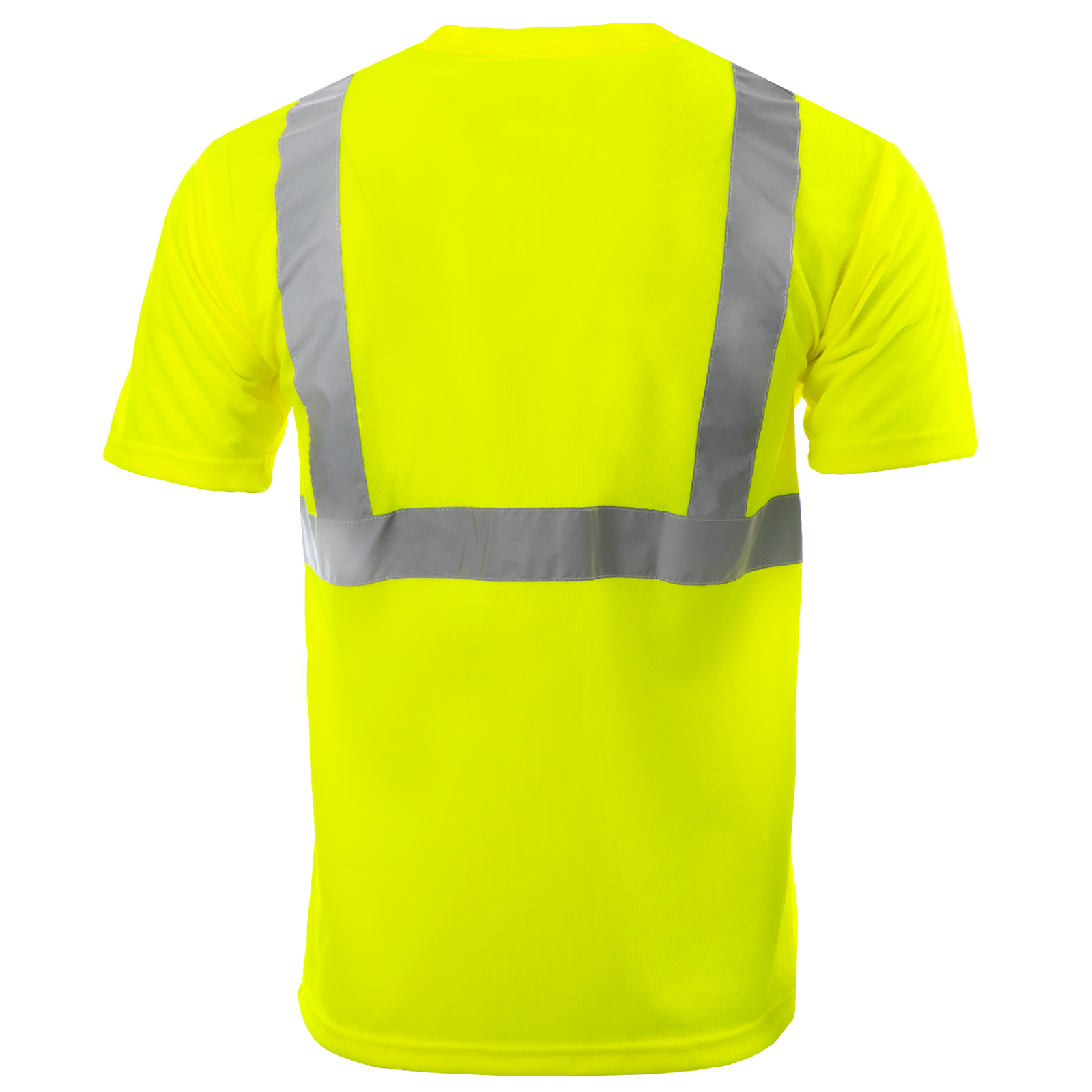 5-Pack Hi-Vis ANSI Class II Reflective Safety T-Shirts Lime