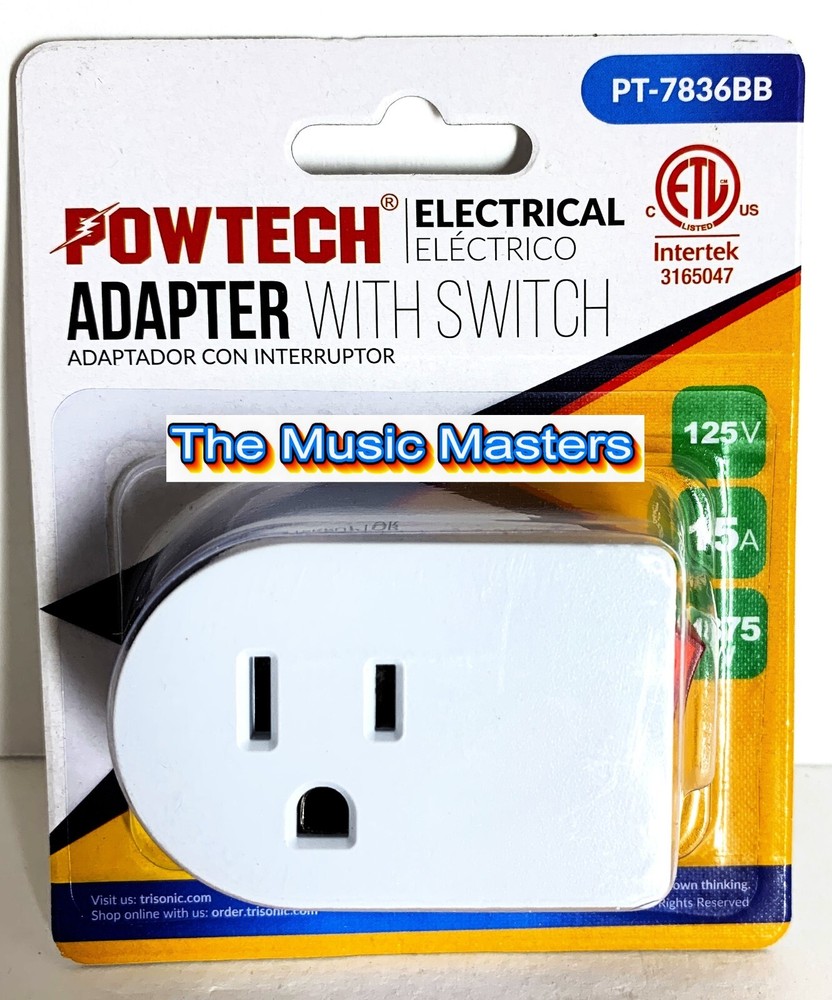 6X Grounded On/Off LIGHTED POWER SWITCH Single AC Wall Plug Electrical Outlet