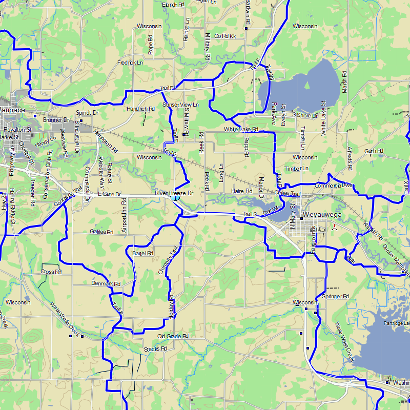 TrakMaps Snowmobile US Midwest - Garmin GPS Map