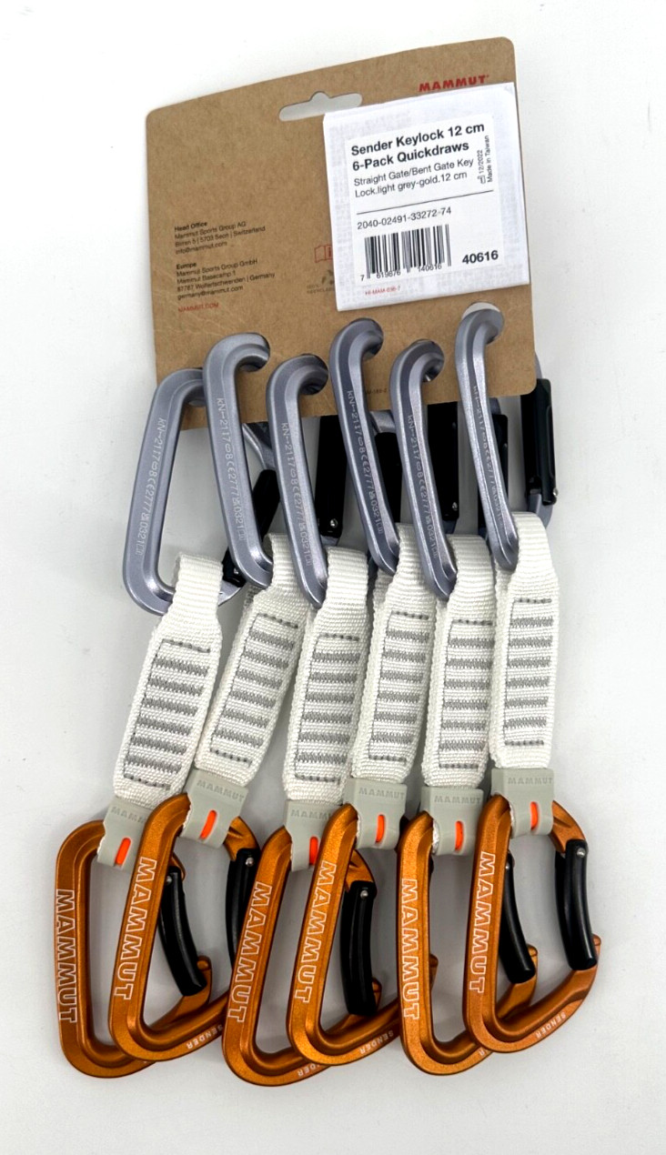 Mammut Sender Keylock 12 cm 6-Pack Quickdraws