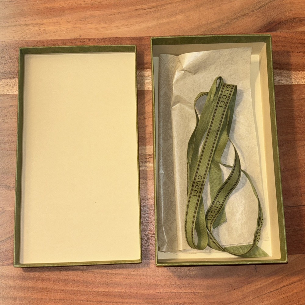 Authentic Olive Green Gucci Empty Box
