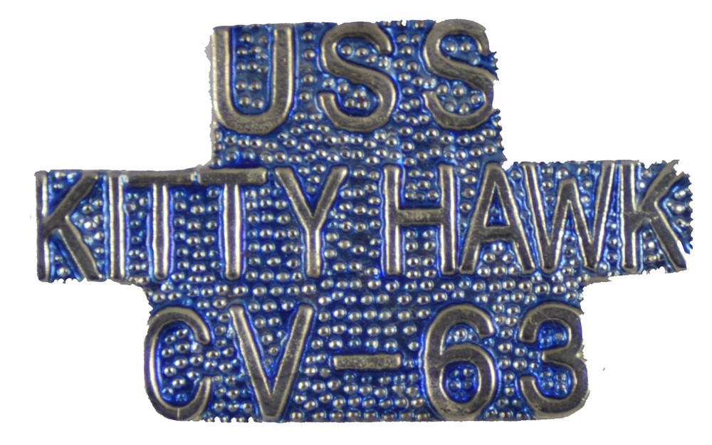 USS KITTY HAWK HAT PIN