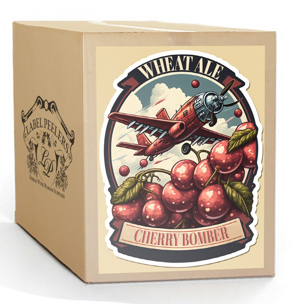 Label Peelers Cherry Bomber Wheat Ale Beer Kit