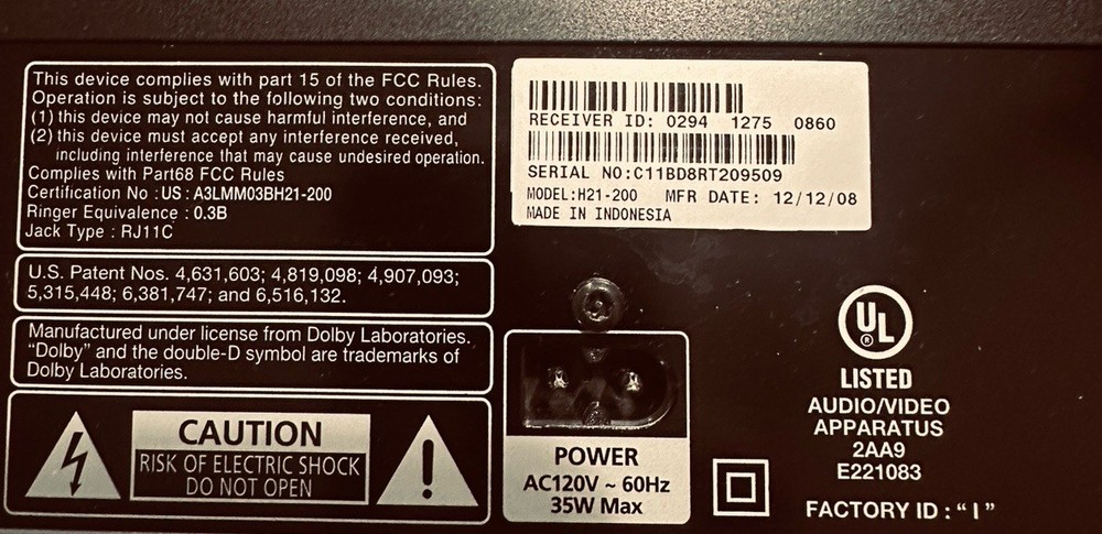 Two tv receivers Three Remote One Connected Adapter One Power Inserted