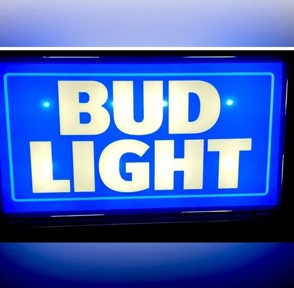 Bud Light Led Lightbox Micro USB Light 12" x 2.5" New In Box