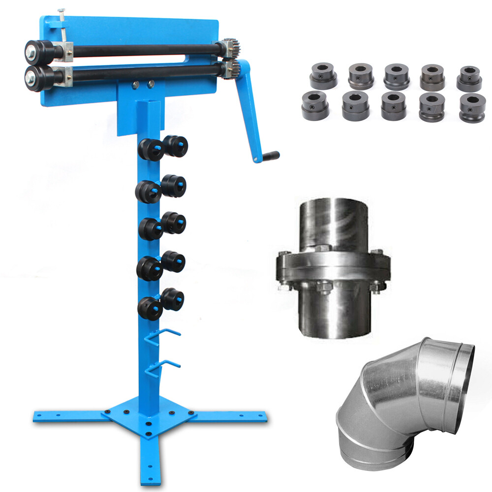Manual Bead Roller Set with 6 Profile Rollers for Metal Bending