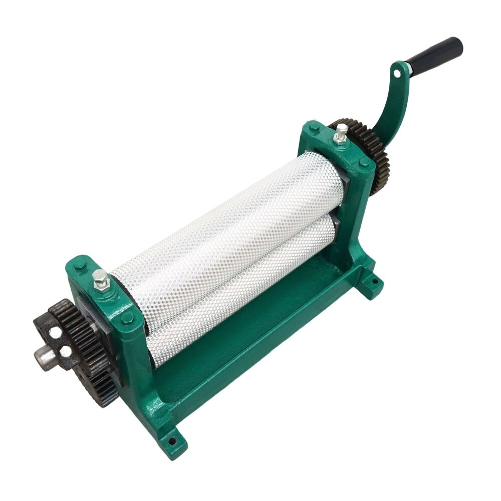 Manual Bee Wax Foundation Sheet Mills Machine 3.4" Roller Diameter 5mm Cell size