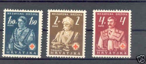 WWII Croatia no. 66-68 complete