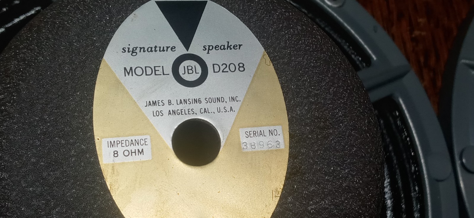 JBL D208 Pair Vintage 8" Full Range Speakers 8 ohm Consecutive Serial #'s