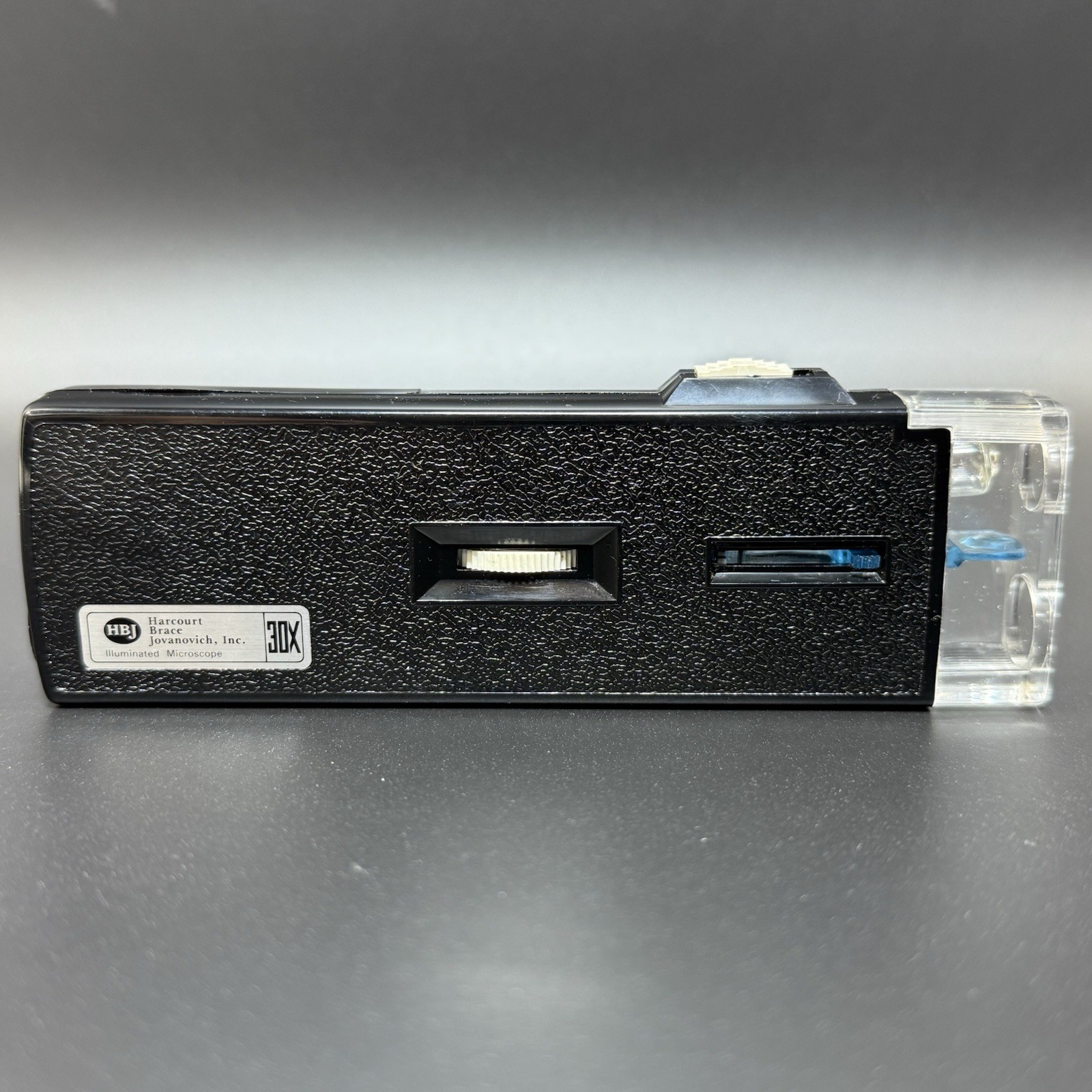 HBI Illuminated Microscope 30X Harcourt Brace Jovanovich Vintage Pocket Scope