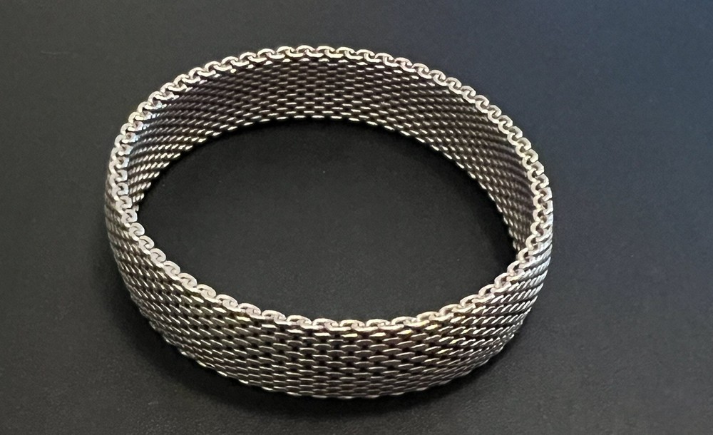 Sterling Silver 925 Mesh Bracelet