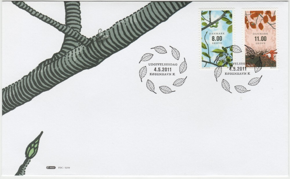 Denmark FDC 2011, Europa C.E.P.T., Forests, mint