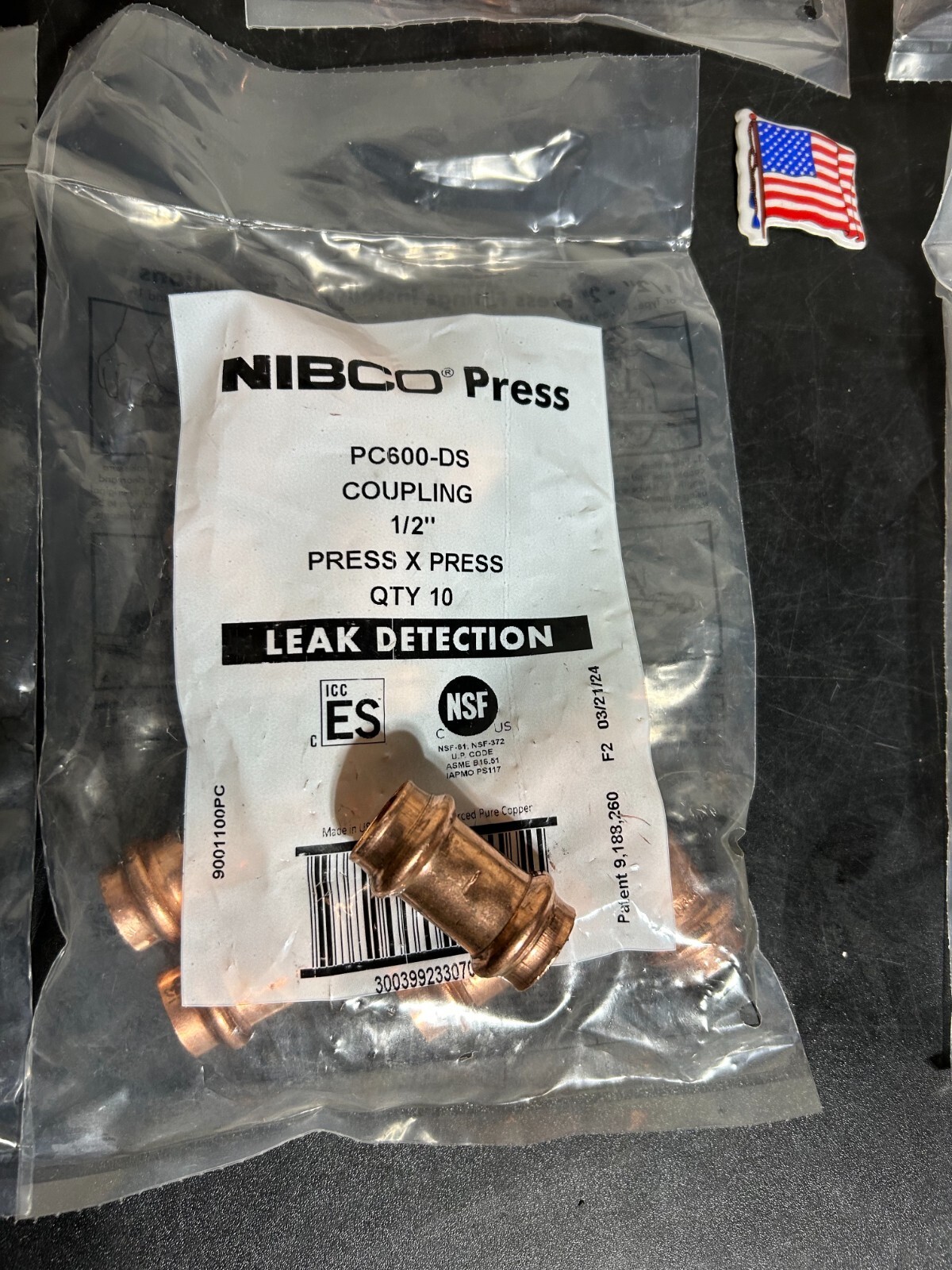 MADE IN USA 80 - NIBCO VIEGA PROPRESS COPPER FITTINGS 1/2" PRO PRESS