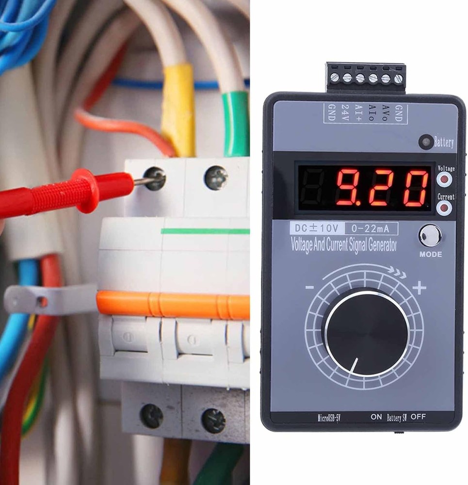 Handheld DC 0-10V 0-20mA Voltage Current Signal Generator Process Calibrator