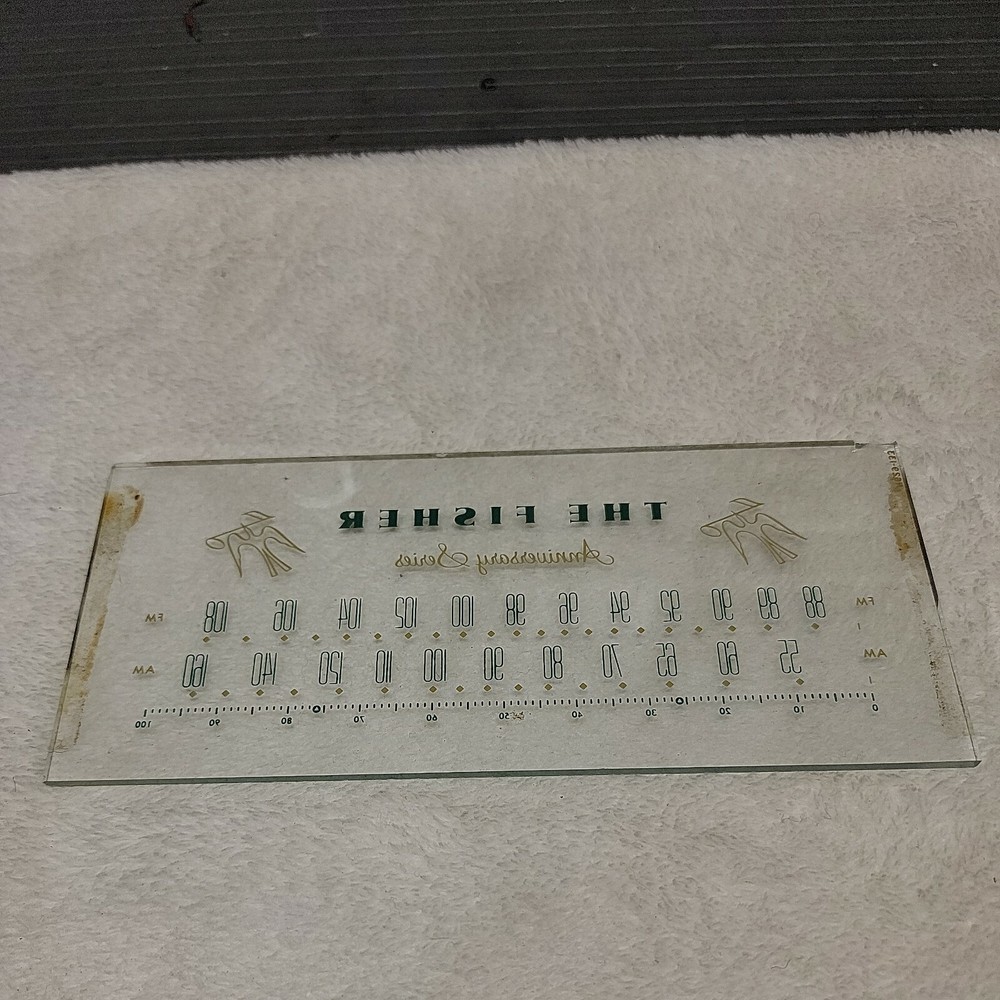 Fisher Model 90t Dial Glass