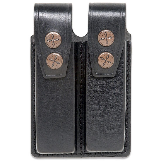 Leather Double Magazine Case 9mm or .40 - (006)