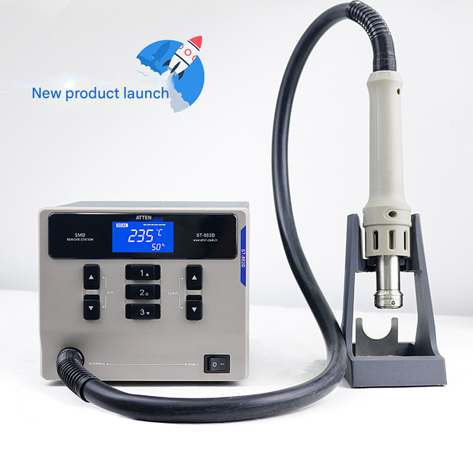 ATTEN St-862D 1000W Hot Air Digital Display Desoldering  Rework Station