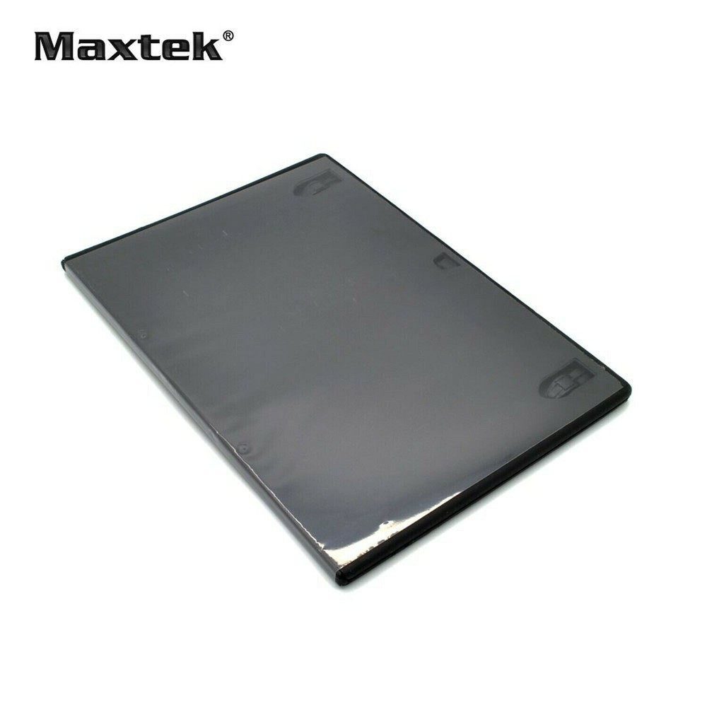 Maxtek 7mm Slim Black Single CD/DVD Case, 50 Pieces Pack.