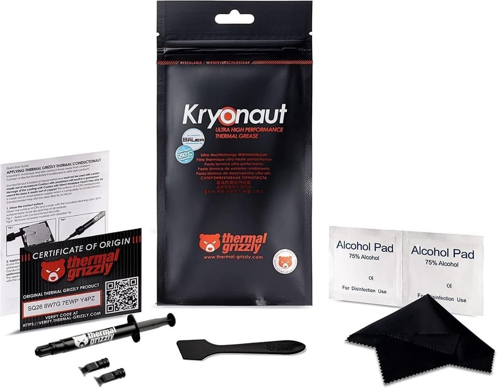 Thermal Grizzly Kryonaut - High Performance Thermal Paste for Cooling Processor