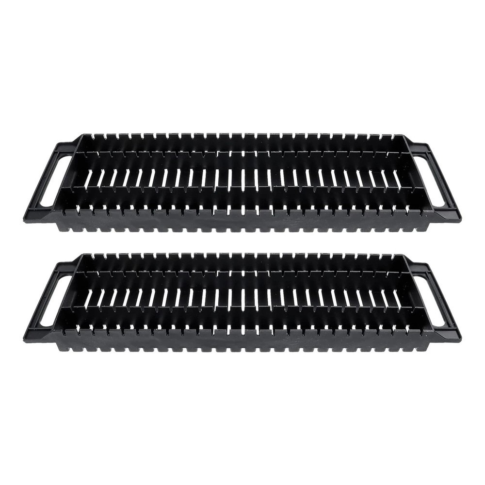 Antistatic ESD Circulation Rack  2Pcs Plastic PCB Holder with 25 Slots Dual-E...