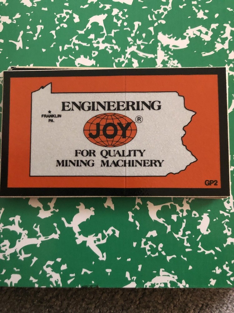 joy coal mining stickers