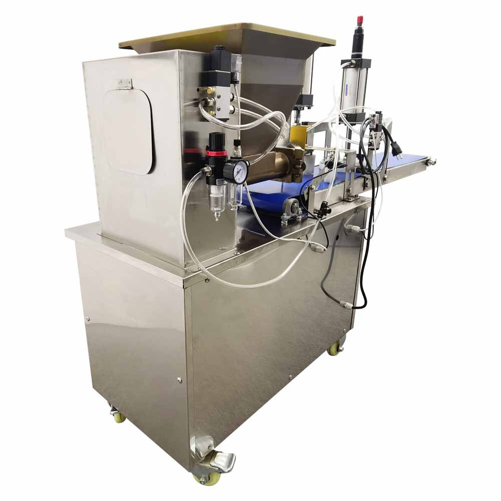 110V Automatic Dough Divider Cutter Roller Pizza Pastry Sheeter Press Machine