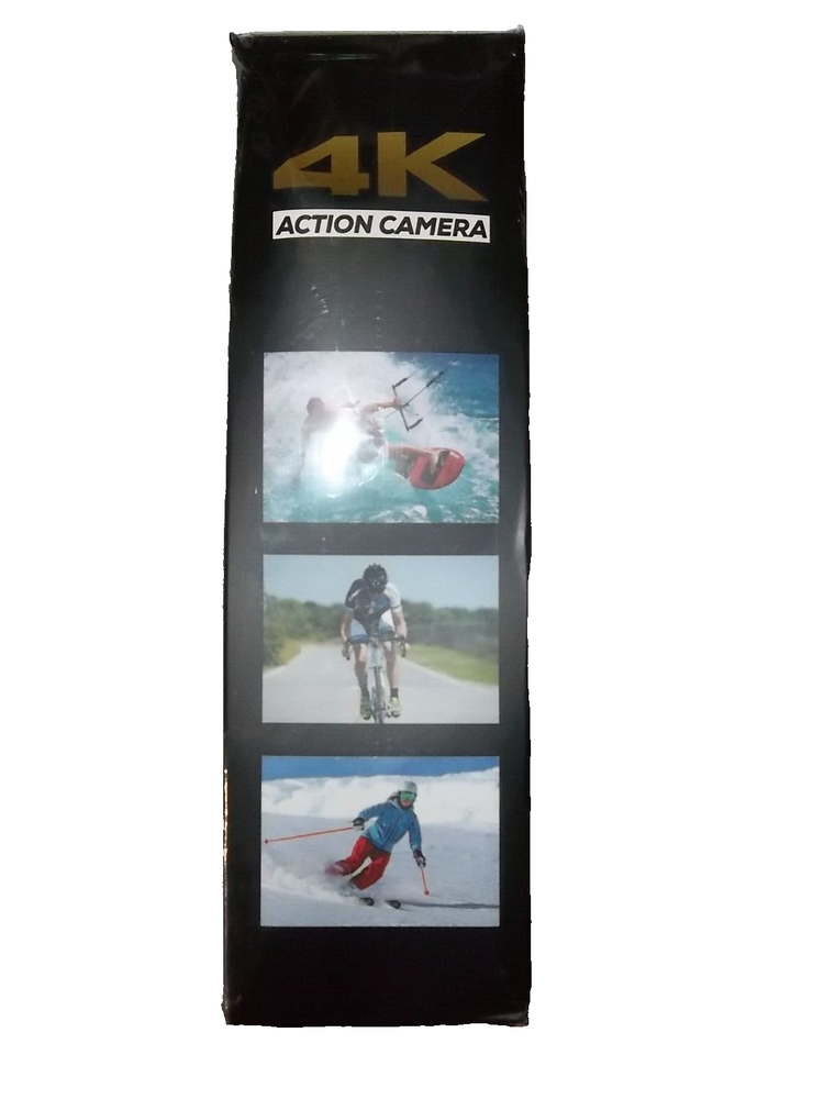AUSEK ACTION CAMERA 4K 4k 60 FPS with wide angle, 4 x Digital zoom , Dual screen