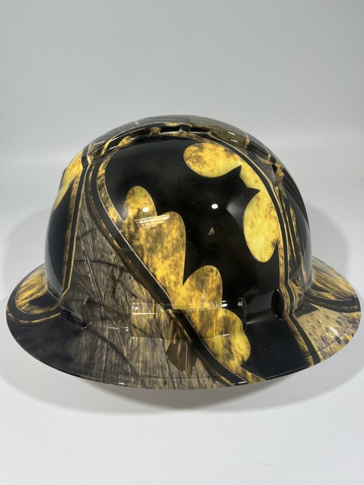 New Full Brim Hard Hat Custom Hydro Dipped BATMAN
