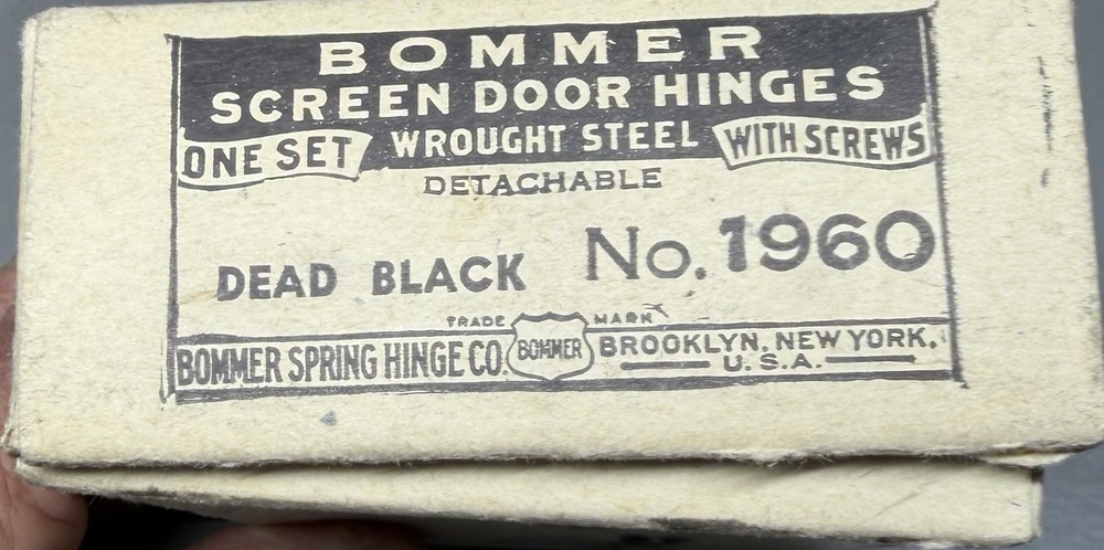 Vintage Bommer Screen Door Hinge~ Just One Hinge And Pull