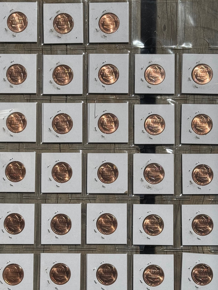 Complete Red choice/gem BU Shield cent set 2011-2024 28 coins!