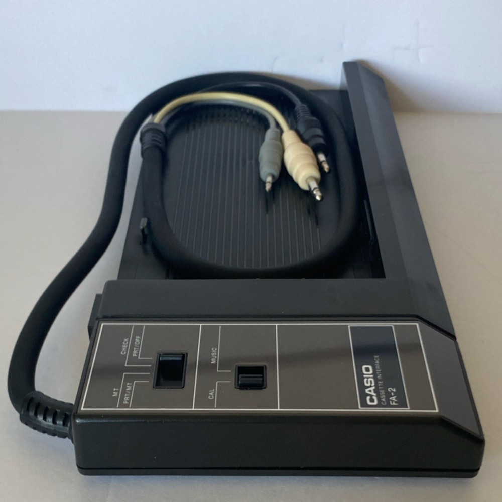 Casio FX-702P Vintage Programmable Calculator w/ FA-2 Cassette Interface, Manual