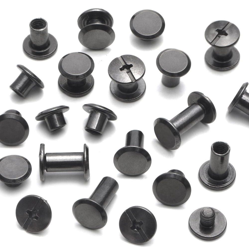 110Sets Chicago Screws Leather Rivets Assorted Screw Rivets Chicago Binding S...