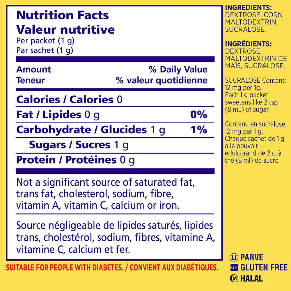 Zero Calorie Sweetener, 100 Count Packets