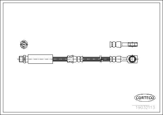 Brake Hose CORTECO QB50064