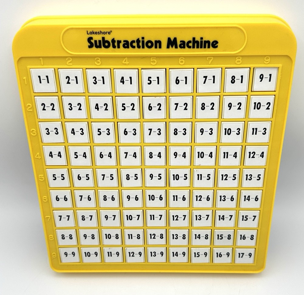 Lakeshore Subtraction Machine Math School Homeschool Educational Learning